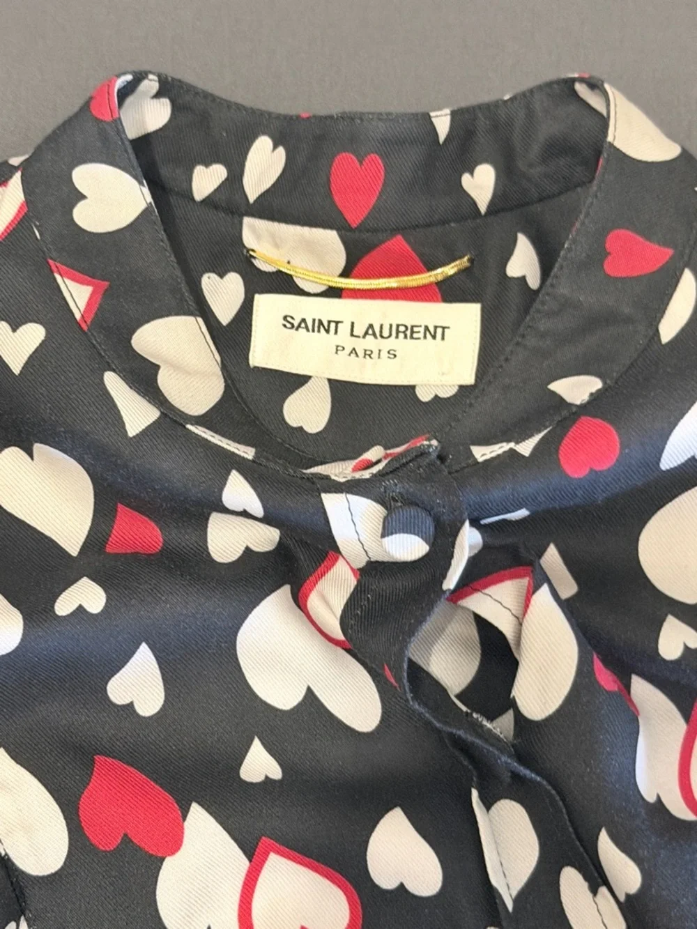 Yves Saint Laurent Hedi Slimane Hearts Dress OS - Picture 4 of 4